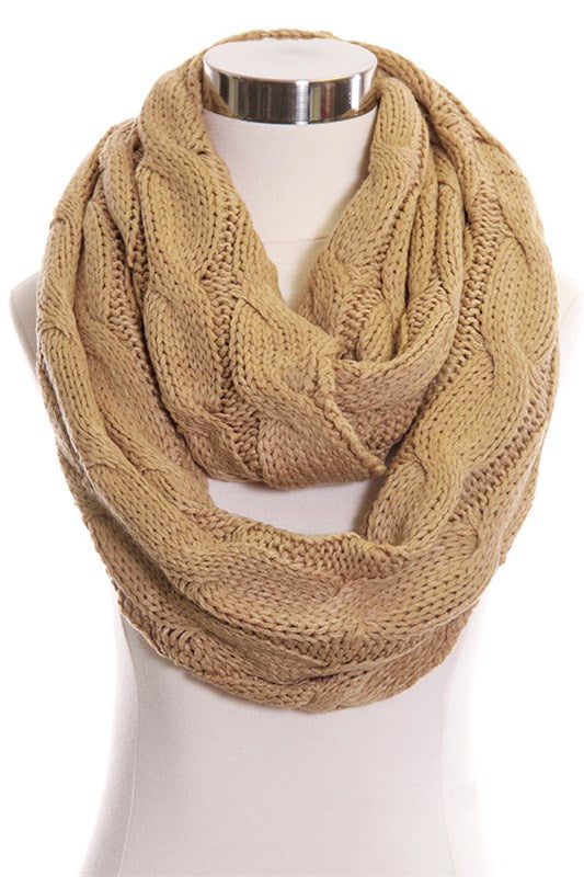 CC Knitted Infinity Scarf