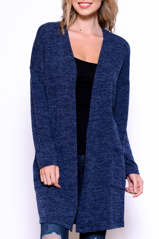 Long Sleeve Cardigan with Pockets