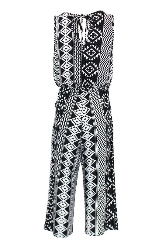 Jumpsuit with Geometric Design