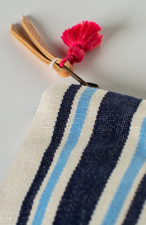 Mercado Cristina Zip Pouch Ocean Stripe