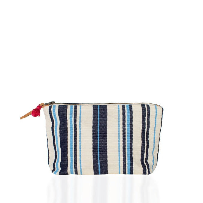 Mercado Cristina Zip Pouch Ocean Stripe