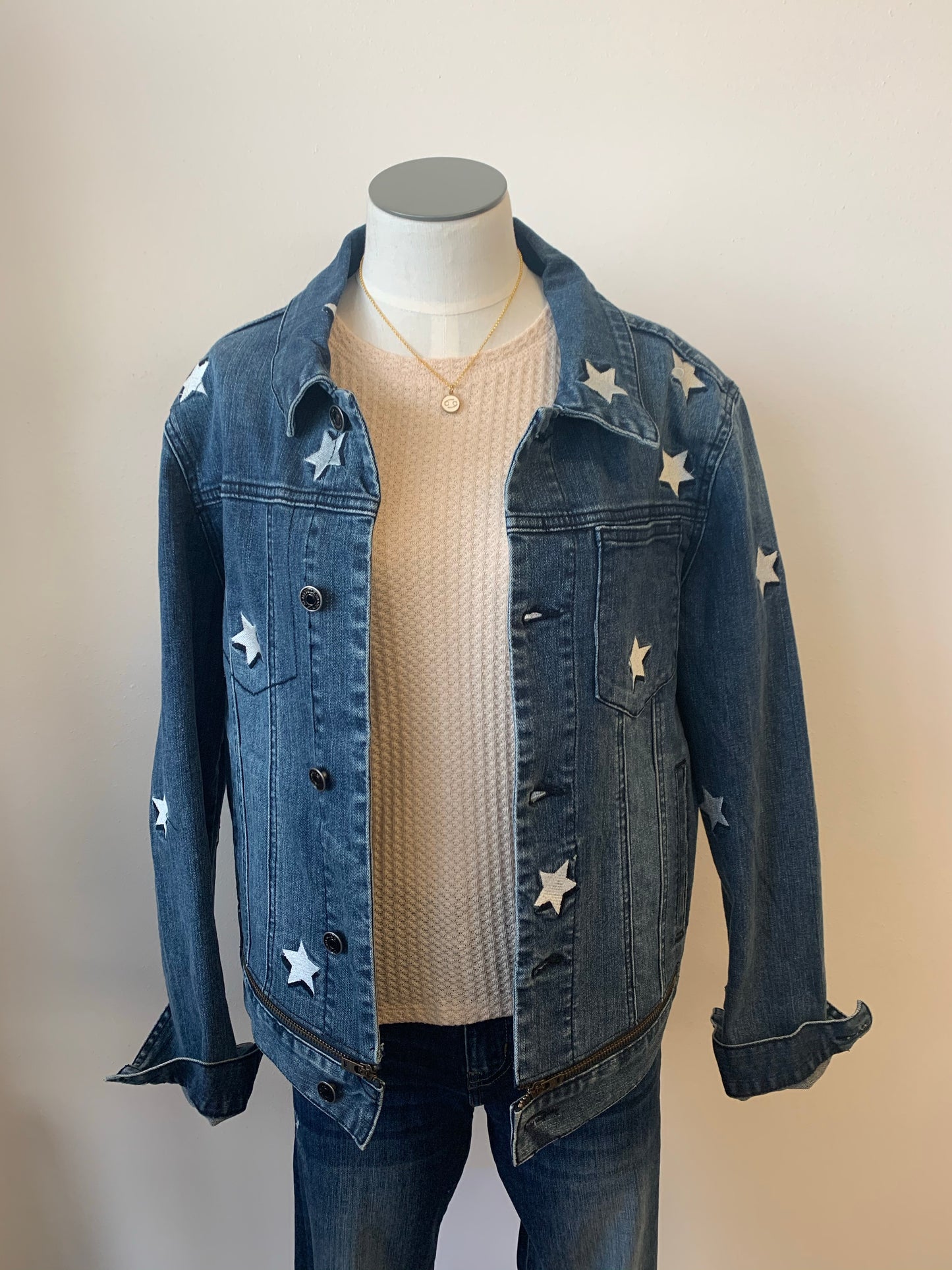 Star Patches Jean Jacket