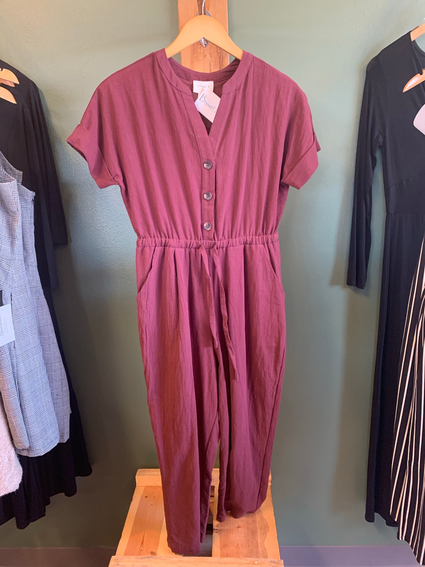 Solid Woven Jumpsuit
